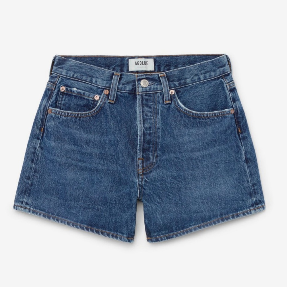 Agolde Dark Blue Denim Jean shorts